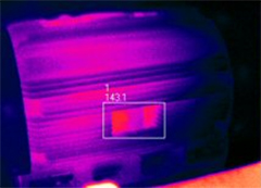 After approximately three hours in this one particular instance we see a dramatic result in which the surface temperature has cooled to 143°F (67°C).