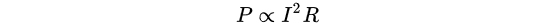 Formula for "The Joule Effect.