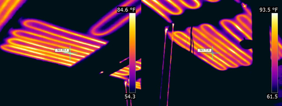 Moisture intrusion is the likely culprit for observed anomalies.