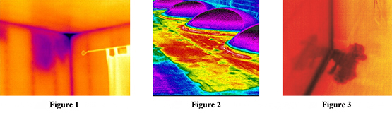 Patterns of moisture detected